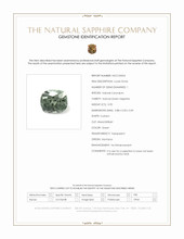 0.90 Ct. Green Sapphire from Montana Scan Report