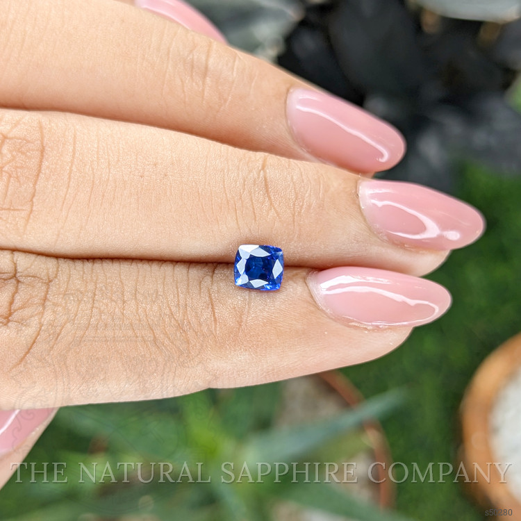 0.82 Ct. Blue Sapphire from Ceylon (Sri Lanka)