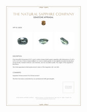 0.97 Ct. Bluish Green Sapphire from Montana Appraisal