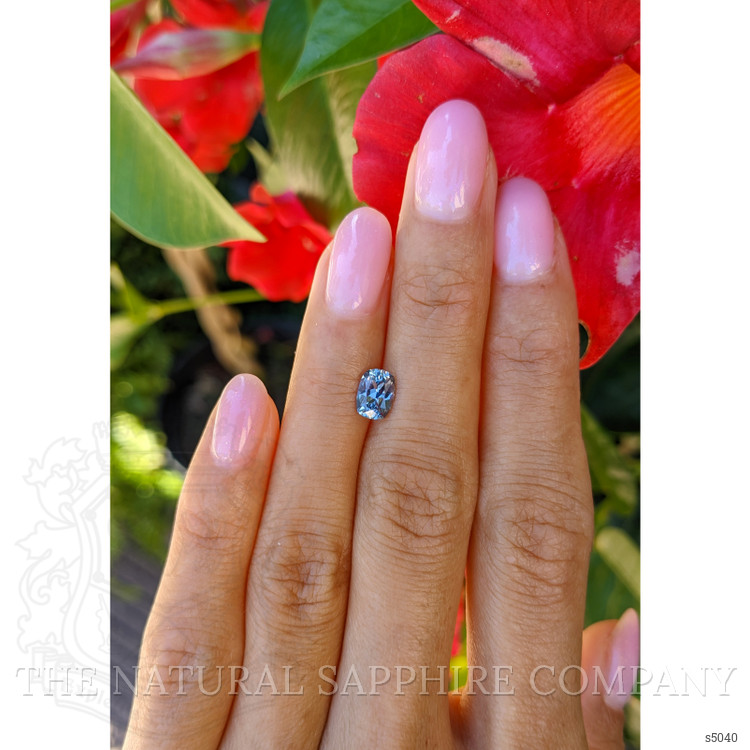 1.03 Ct. Bluish Grey Sapphire from Montana