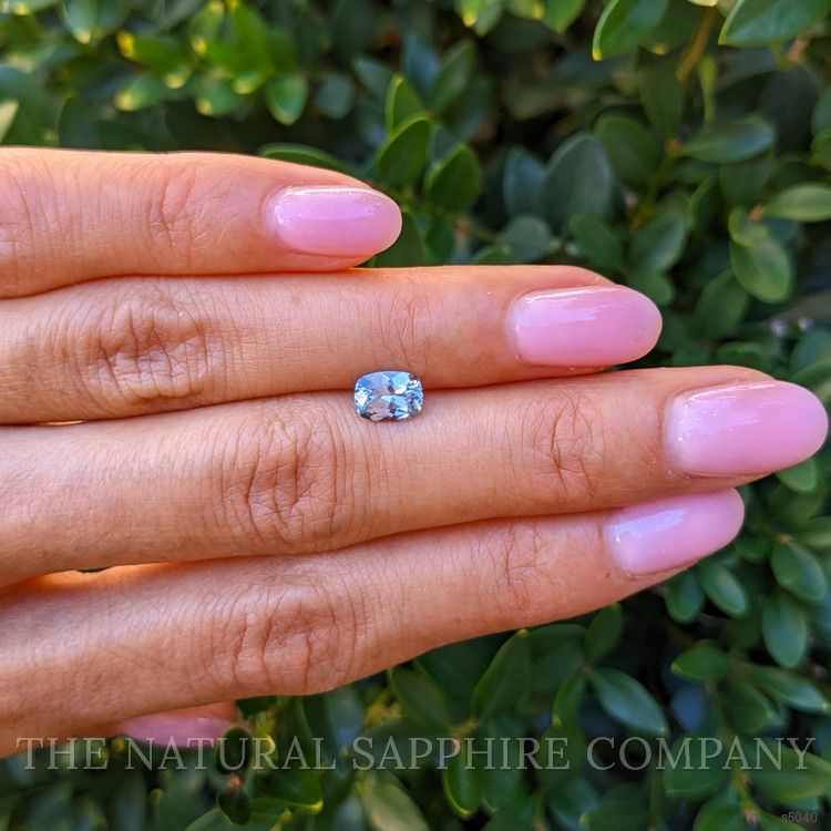 1.03 Ct. Bluish Grey Sapphire from Montana