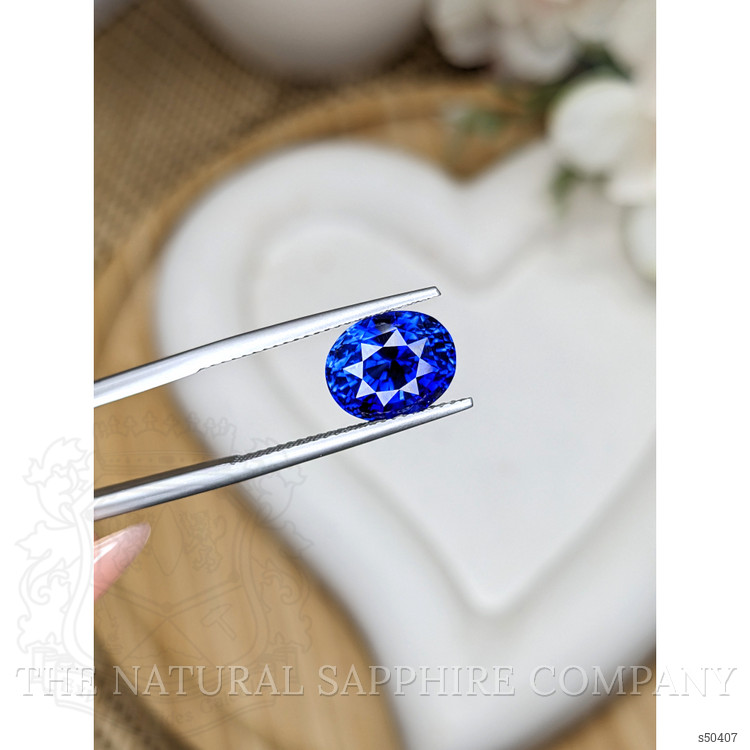 5.21 Ct. Blue Sapphire from Ceylon (Sri Lanka)