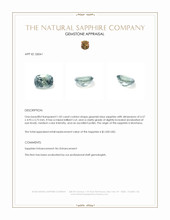 1.05 Ct. Greenish Blue Sapphire from Montana Appraisal
