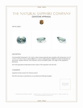 1.05 Ct. Greenish Blue Sapphire from Montana Appraisal
