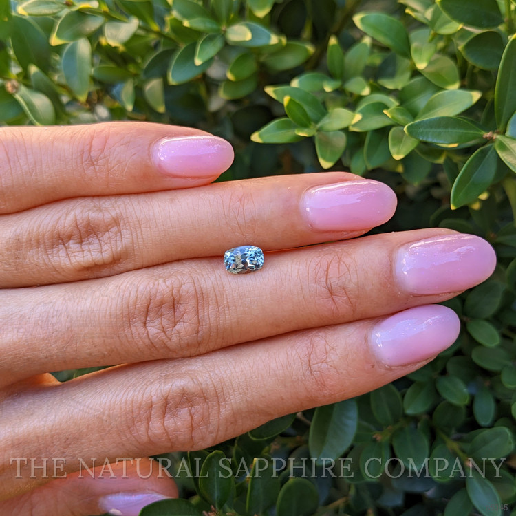 1.08 Ct. Bluish Green Sapphire from Montana