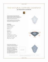 1.09 Ct. Bluish Green Sapphire from Montana 3 D Scan Report