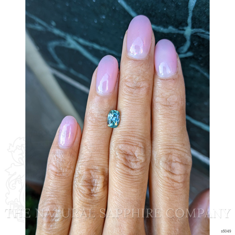 1.10 Ct. Bluish Green Sapphire from Montana
