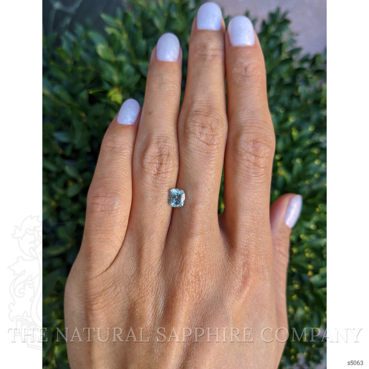 1.23 Ct. Greyish Blue Sapphire from Montana