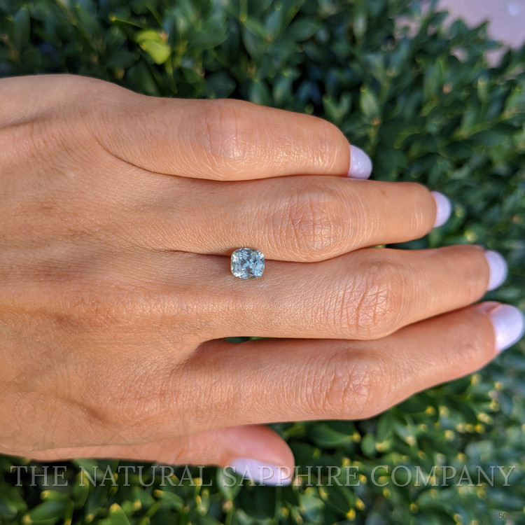 1.23 Ct. Greyish Blue Sapphire from Montana