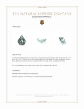 1.26 Ct. Bluish Green Sapphire from Montana Appraisal