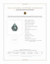 1.26 Ct. Bluish Green Sapphire from Montana Scan Report