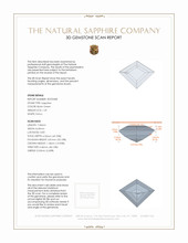 1.29 Ct. Bluish Green Sapphire from Montana 3 D Scan Report
