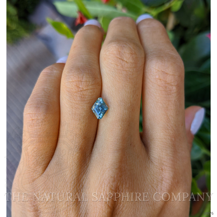 1.37 Ct. Greenish Blue Sapphire from Montana