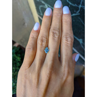 1.37 Ct. Greenish Blue Sapphire from Montana Life Style