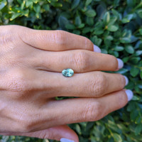 1.39 Ct. Bluish Green Sapphire from Montana Life Style