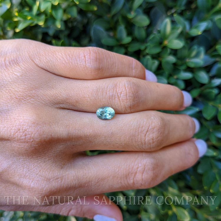 1.39 Ct. Bluish Green Sapphire from Montana