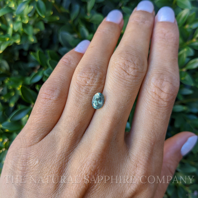 1.39 Ct. Bluish Green Sapphire from Montana