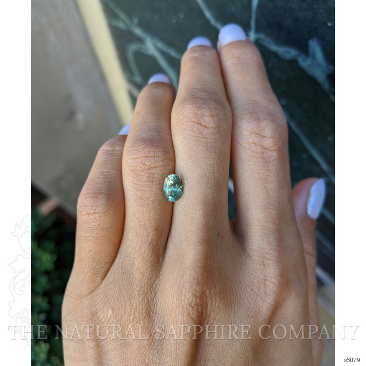 1.42 Ct. Bluish Green Sapphire from Montana