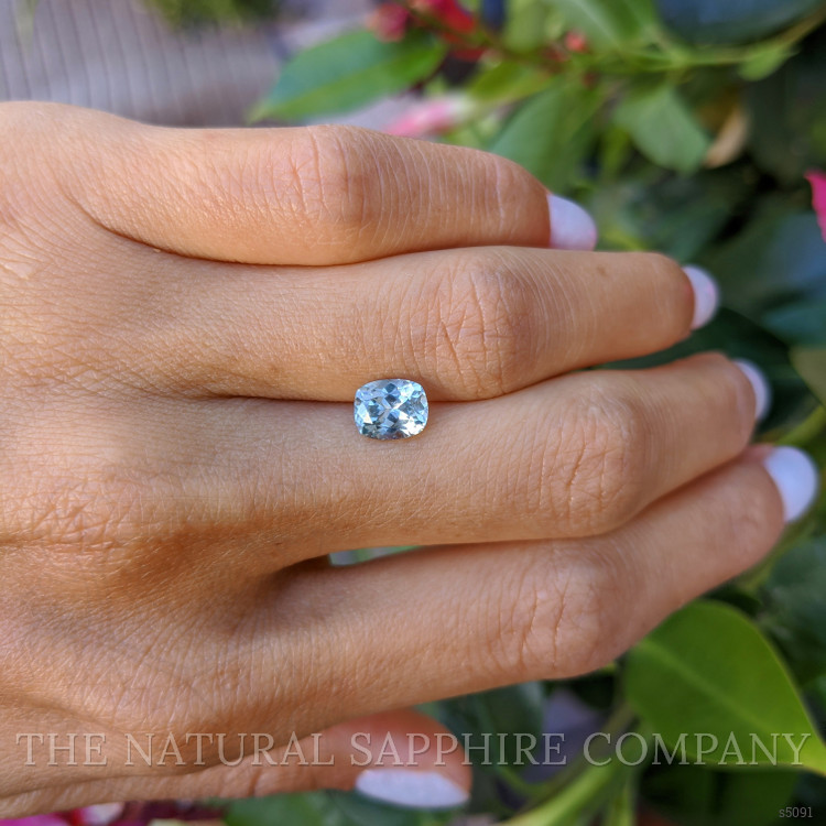 1.64 Ct. Greenish Blue Sapphire from Montana