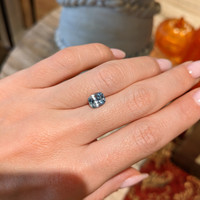 1.64 Ct. Greenish Blue Sapphire from Montana Life Style