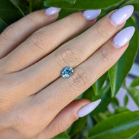 1.63 Ct. Bluish Green Sapphire from Montana Life Style