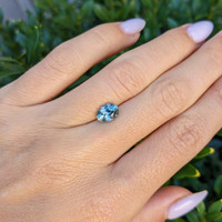 1.63 Ct. Bluish Green Sapphire from Montana Life Style
