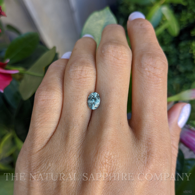 1.63 Ct. Bluish Green Sapphire from Montana
