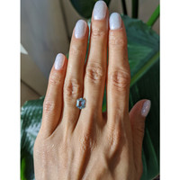 1.68 Ct. Greenish Blue Sapphire from Montana Life Style