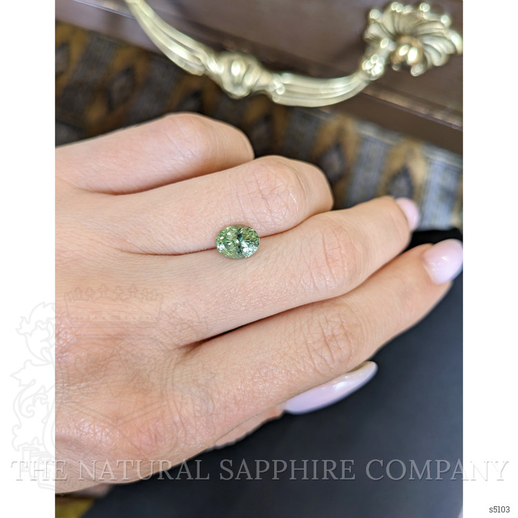 1.74 Ct. Green Sapphire from Montana