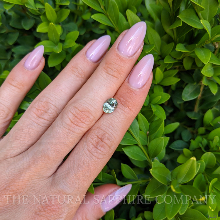 1.74 Ct. Green Sapphire from Montana