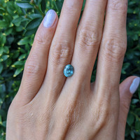 1.92 Ct. Bluish Green Sapphire from Montana Life Style