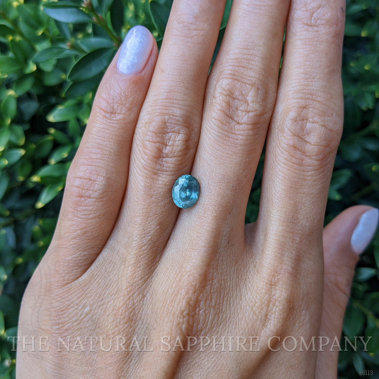 1.92 Ct. Bluish Green Sapphire from Montana