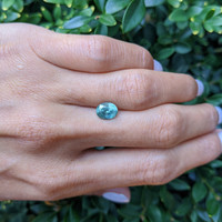 1.92 Ct. Bluish Green Sapphire from Montana Life Style