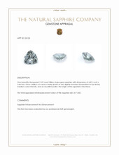 1.09 Ct. Grey Sapphire from Montana Appraisal