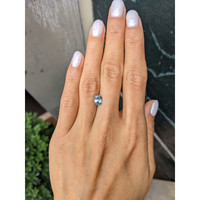 1.35 Ct. Greyish Blue Sapphire from Montana Life Style