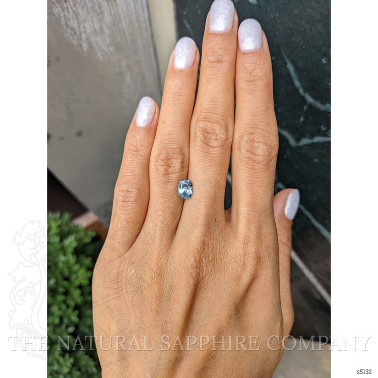 1.35 Ct. Greyish Blue Sapphire from Montana