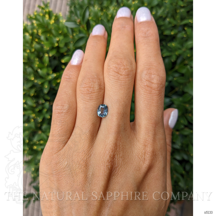 1.39 Ct. Greyish Blue Sapphire from Montana