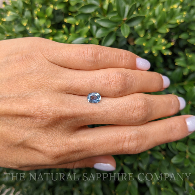 1.39 Ct. Greyish Blue Sapphire from Montana