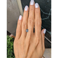 1.39 Ct. Greyish Blue Sapphire from Montana Life Style
