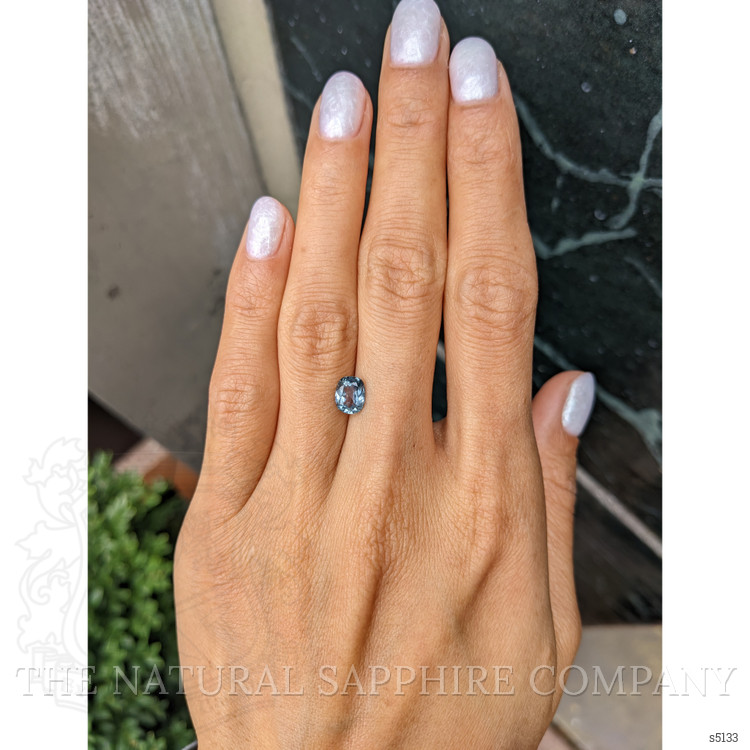 1.39 Ct. Greyish Blue Sapphire from Montana