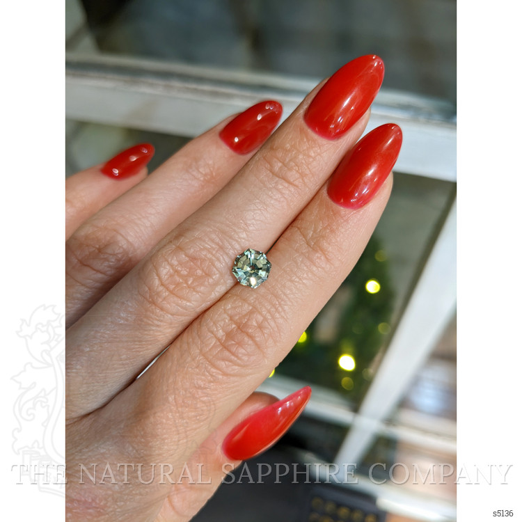 1.58 Ct. Bluish Green Sapphire from Montana