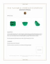 2.47 Ct. Emerald from Zambia Appraisal
