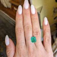 2.45 Ct. Emerald from Colombia Life Style