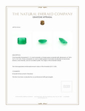 1.13 Ct. Emerald from Brazil Appraisal