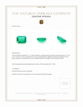 1.17 Ct. Emerald from Brazil Appraisal