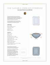 1.28 Ct. Emerald from Brazil 3 D Scan Report