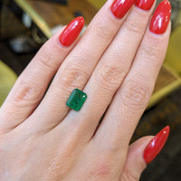 1.68 Ct. Emerald from Brazil Life Style