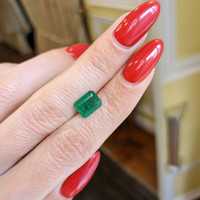 1.68 Ct. Emerald from Brazil Life Style
