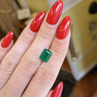 1.68 Ct. Emerald from Brazil Life Style