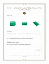 1.74 Ct. Emerald from Brazil Appraisal